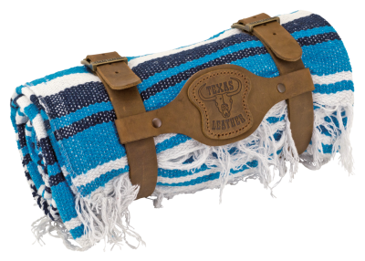 Mexican blanket Cobalt/Blue/White/Blk (IT)