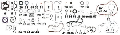 5pck inner rocker cvr gasket XL07-22 (IT)