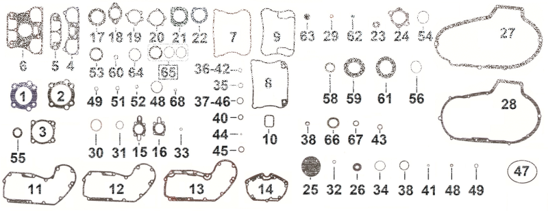 10pck pushrod cover oil seal XL91-03 (IT)