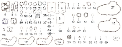 10pck pushrod cover oil seal XL91-03 (IT)