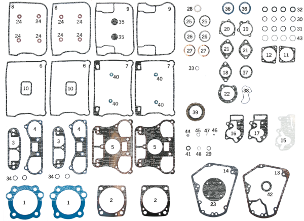5pck nose cone cover gasket BT70-92 (IT)