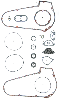 5pck derby cover gasket BT70-84 (IT)