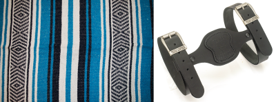 T-leather holder blk w/zpn755302 blanket (GB)