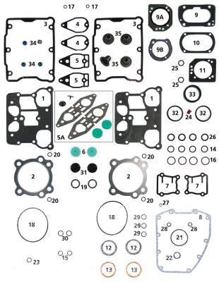 10pck breather cover gasket TC99-10 (GB)