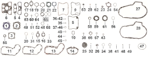 10pck pushrod cover oil seal XL91-03 (GB)