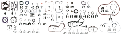 5pck cam gear cover gasket XB00-10 (GB)