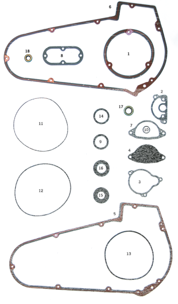 5pck derby cover gasket BT70-84 (GB)