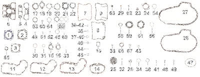 5pck Lower rocker cvr gasket XL86-90 (ES)