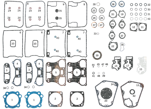 5pck Upper rocker cvr gasket BT92-99 (ES)