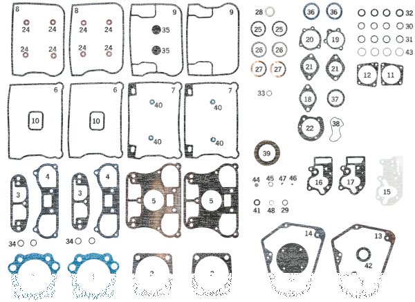 5pck nose cone cover gasket BT70-92 (ES)