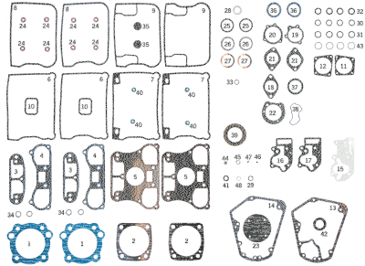 5pck nose cone cover gasket BT70-92 (ES)