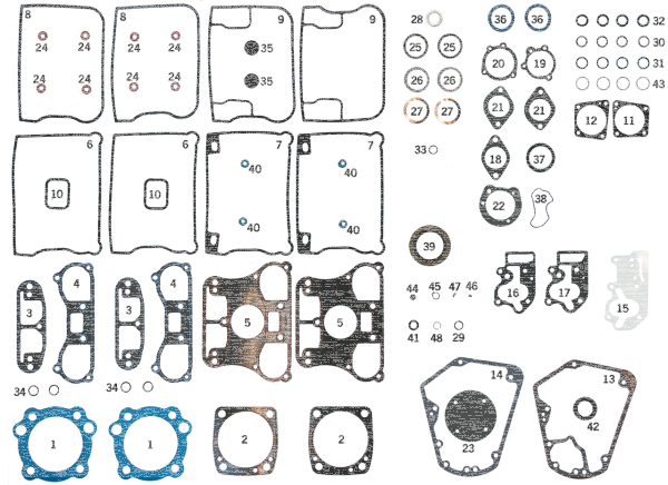 10pck Oil pump body gasket BT80-91 (ES)