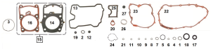 5pck primary cover gasket XG15-20 (FR)