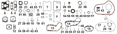 5pck rocker cover gasket XL07-22 (FR)