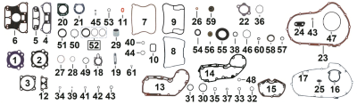 4pck breather seal gasket XL07-22 (FR)