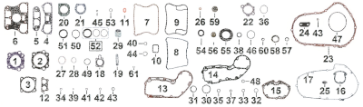 4pck breather seal gasket XL07-22 (FR)