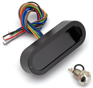 Micro Speedo Gauge Black (ES)