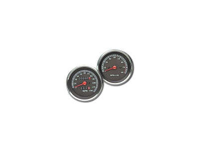 84-93 Style Speedometer Scale: 120 mph; Scale Color: black Chrome