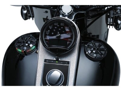 Alley Cat LED Fuel and Battery Gauge, Gloss Black Fuel & Battery Gauge