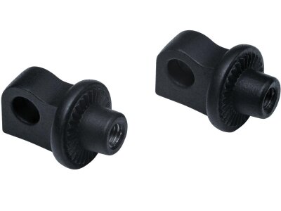 Splined Peg Adapters Black Satin