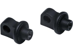 Splined Peg Adapters Black Satin