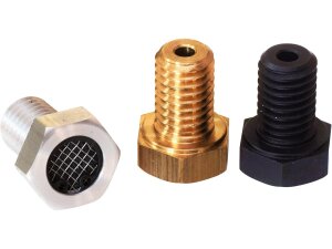 Screen Cylinder Head Breather Bolt 1/2"-13 UNC Black Anodized