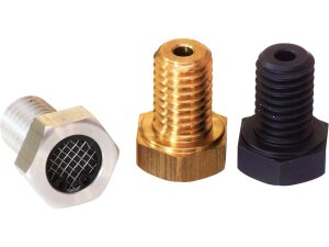 Screen Cylinder Head Breather Bolt 1/2"-13 UNC Black Anodized