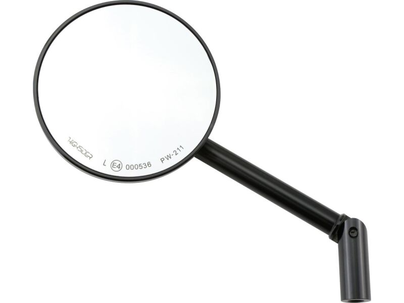 Conero Mirror 175 mm stem Black, Anodized