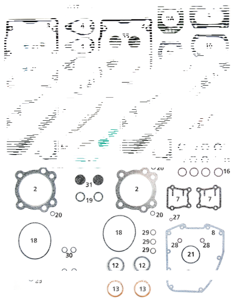 10pck carb to backplate gskt BT95-17 (ES)
