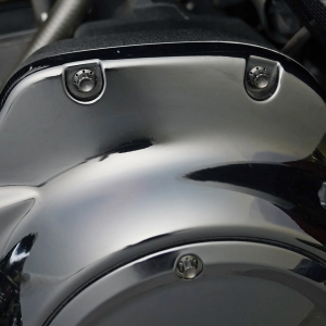 12PT Derby Cover Bolts Black HD07-Up (FR)