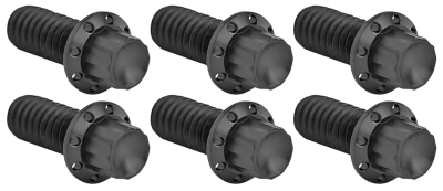 12PT Derby Cover Bolts Black ST18-Up