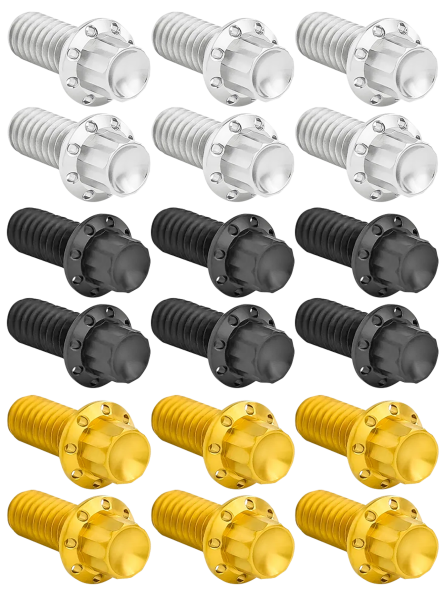 12PT Derby Cover Bolts Pol. HD07-Up (GB)