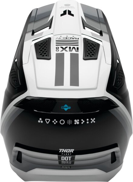 Helmet Fleet Defy Bk/wh Lg