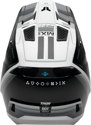 Helmet Fleet Defy Bk/wh 2x