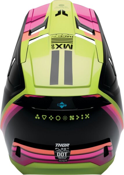 Helmet Fleet Yth Defy Bk/ac S