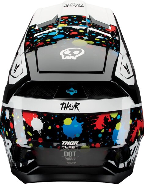 Helmet Fleet Yth Splat Black S