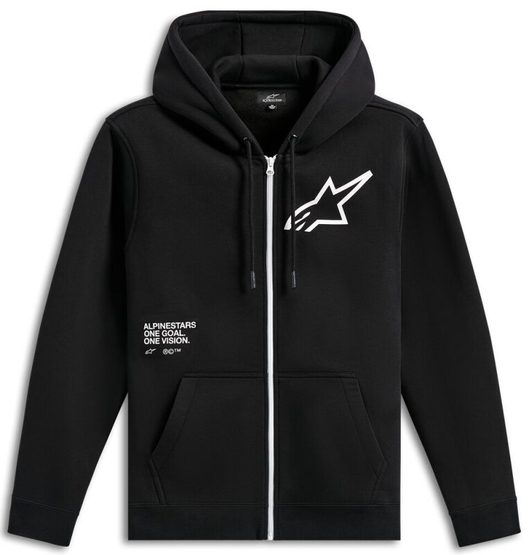 Hoodie Zip Transverse Black 2x