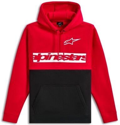 Hoodie Po Parallel Red/black M