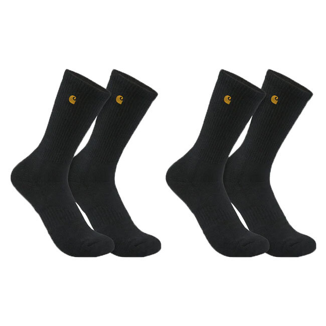 Carhartt Force™ Midweight Crew socks 2 Pack black Size M | Lieferumfang: Nur ein Teil des abgebildeten Artikels.