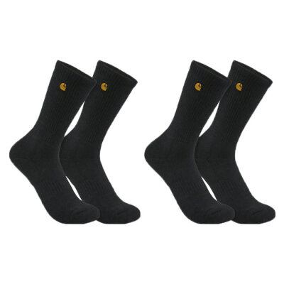Carhartt Force™ Midweight Crew socks 2 Pack black Size L | Lieferumfang: Nur ein Teil des abgebildeten Artikels.