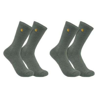 Carhartt Force™ Midweight Crew socks 2 Pack green Size M | Lieferumfang: Nur ein Teil des abgebildeten Artikels.