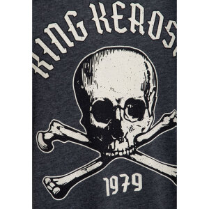 King Kerosin Skull t-shirt anthracite Size XL