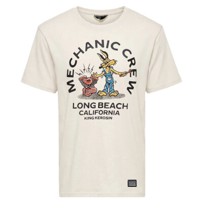 King Kerosin Mechanic Crew t-shirt off white Size M