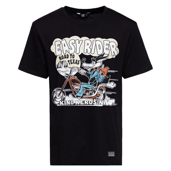 King Kerosin Easy Rider t-shirt black Size M