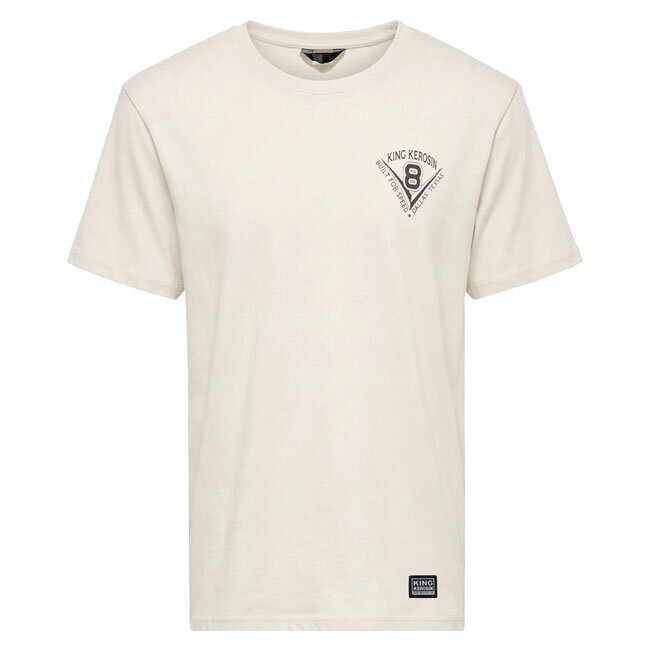 King Kerosin Daytona Speedway t-shirt off white Size 2XL