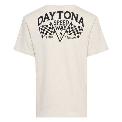 King Kerosin Daytona Speedway t-shirt off white Size 2XL