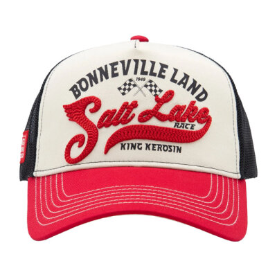 King Kerosin Salt Lake Trucker cap red/offwhite One size fits most