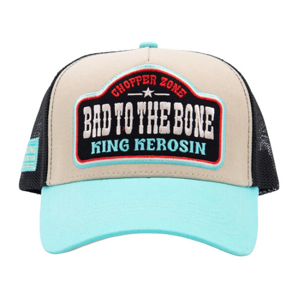 King Kerosin Bad To The Bone Trucker cap turquoise/ecru...