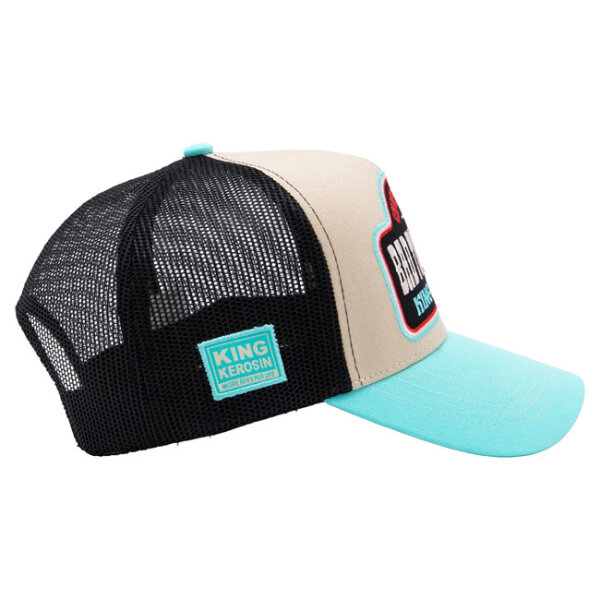 King Kerosin Bad To The Bone Trucker cap turquoise/ecru One size fits most