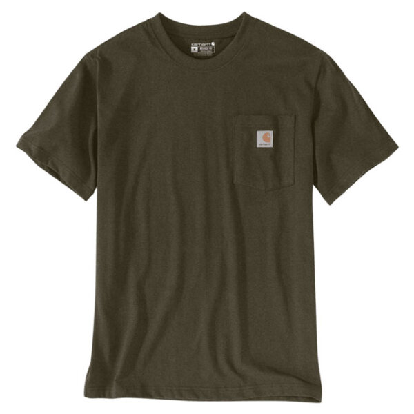 Carhartt Dearborn Pocket t-shirt olive logs Size S